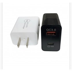 DMAX  Dual PD+QC3.0 USB Wall Charger 12 Count Black & White Mix Counter Display..