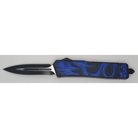 Special OTF Knife. Blue Dragon Handle, Dagger Blade (60/1/15*12*10/28)