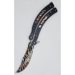 Special "Y" Knife, 4" Blade, 9.75" Overall, Cheetah Stripes