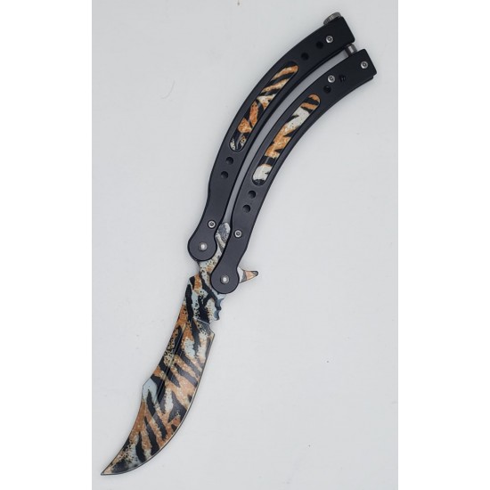 Special "Y" Knife, 4" Blade, 9.75" Overall, Cheetah Stripes