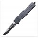 FURY Special OTF Knife. Black Handle, Drop Point Blade