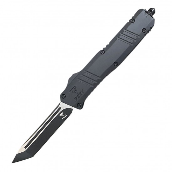 FURY2 Special OTF Knife. Black Handle, Tanto Blade (60/1/16*15*11/36)