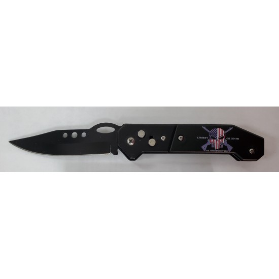 SPECIAL A LIBERTY OR DEATH SKULL KNIFE (240/CS)