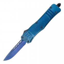 Special OTF Knife. Blue Handle, Blue Drop Point Blade (60/cs) Special OTF Knife. Blue Handle, Blue Drop Point Blade (60/cs)