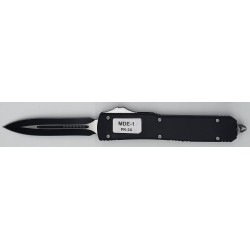 Special OTF Knife. Black Handle, Dagger Blade (60/cs) (PK-24)