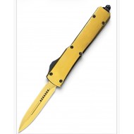 Special OTF Knife. Gold Handle & Dagger Blade (60/cs)