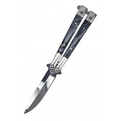 Black Pearl Handle Folding " Y " Special Knife 8" Overall (120/12/15*9*12/45)