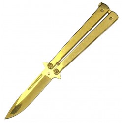 Gold (GD) Handle Folding " Y " Special Knife 8" Overall (120/12/15*9*12/45) Gold (GD) Handle Folding " Y " Special Knife 8" Overall (120/12/15*9*12/45)
