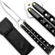 Black Folding " Y " Special Knife Classic 7 Holes, 8.75" Overall  (120/12/13*13*7/39)