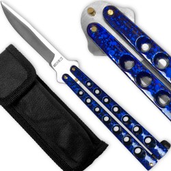 Blue Marble Folding " Y " Special Knife Classic 7 Holes, 8.75" Overall (120/12/13*13*7/39) Blue Marble Folding " Y " Special Knife Classic 7 Holes, 8.75" Overall (120/12/13*13*7/39)