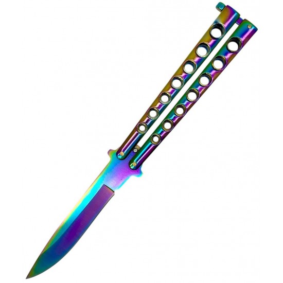Rainbow Folding " Y " Special Knife Classic 7 Holes, 8.75" Overall  (120/12/13*13*7/39)