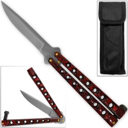 Red Marble Folding " Y " Special Knife Classic 7 Holes, 8.75" Overall (120/12/13*13*7/39) Red Marble Folding " Y " Special Knife Classic 7 Holes, 8.75" Overall (120/12/13*13*7/39)