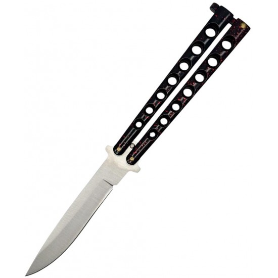 Red Marble Folding " Y " Special Knife Classic 7 Holes, 8.75" Overall  (120/12/13*13*7/39)