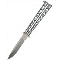Silver Folding " Y " Special Knife Classic 7 Holes, 8.75" Overall  (120/12/13*13*7/39)