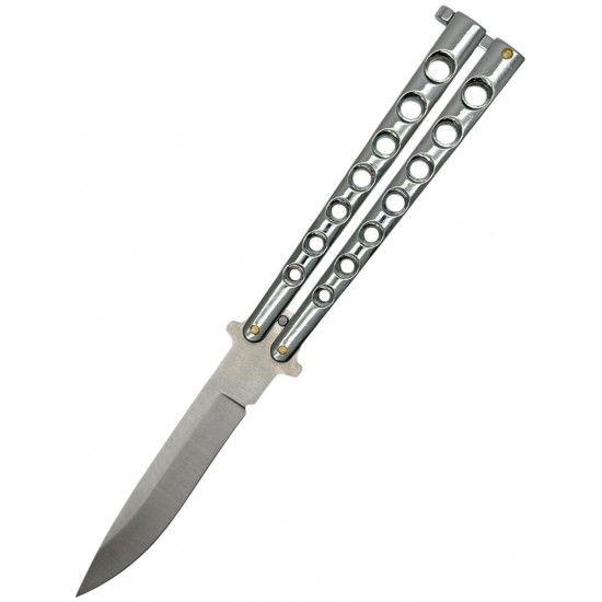 Silver Folding " Y " Special Knife Classic 7 Holes, 8.75" Overall  (120/12/13*13*7/39)