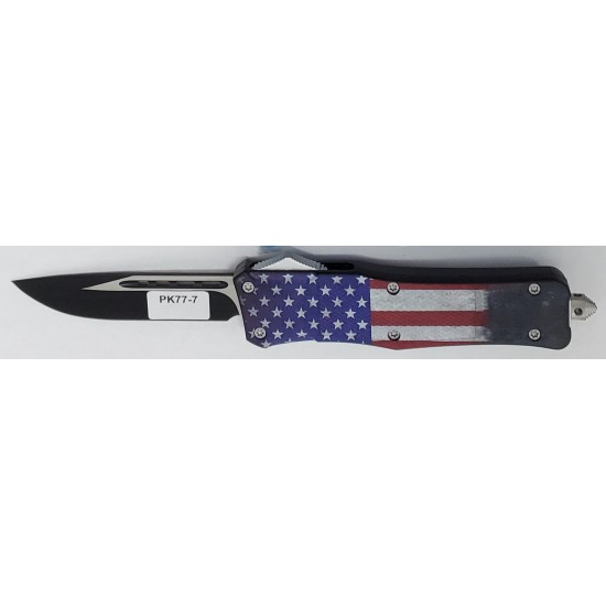 SPECIAL KNIFE OTF  US FLAG / BLACK BLADE (60/CS)