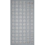 Gold Round Cubic Zirconia Earrings  72 Pcs / Card (50/cs)