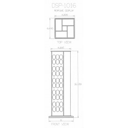DISPLAY 120 PERFUME BOTTLES HOLDER  (Pick up or Pallet Shipping Only)