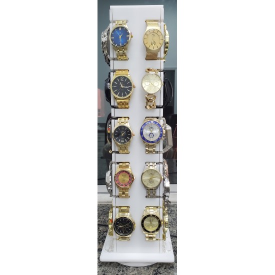 Watch Display 6" x 6" x 20" h 40 Mix Watches Included  (6/1/18*25*16/27)