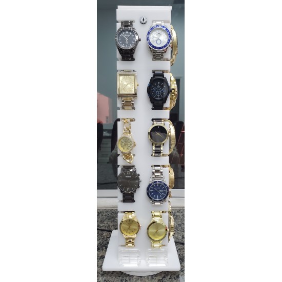 Watch Display 6" x 6" x 20" h 40 Mix Watches Included  (6/1/18*25*16/27)