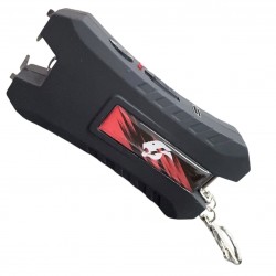 Cheetah  Max power Stun Gun Black TYPE-C  Charging With Nylon Sheath Metal Lobster Clasp