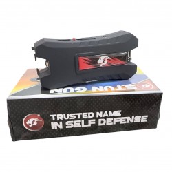 Cheetah  Max power Stun Gun Black TYPE-C  Charging With Nylon Sheath Metal Lobster Clasp