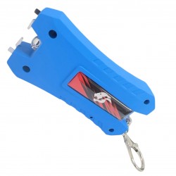 Cheetah  Max power Stun Gun Blue TYPE-C  Charging With Nylon Sheath Metal Lobster Clasp