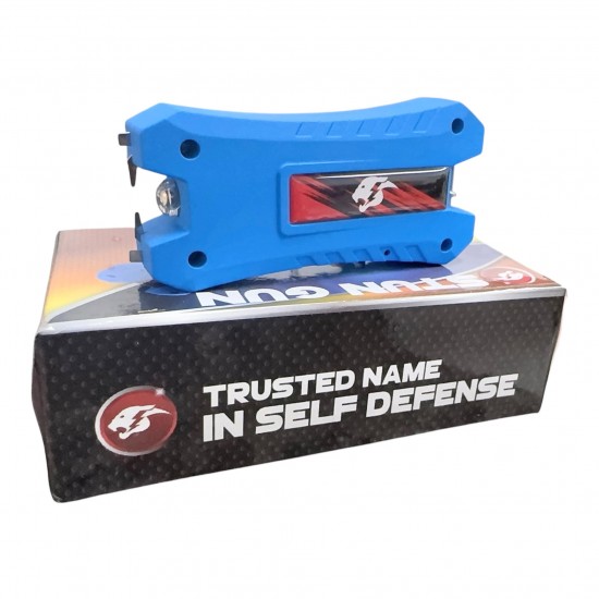 Cheetah  Max power Stun Gun Blue TYPE-C  Charging With Nylon Sheath Metal Lobster Clasp