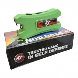 Cheetah  Max power Stun Gun Green TYPE-C  Charging With Nylon Sheath Metal Lobster Clasp