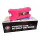 Cheetah  Max power Stun Gun Pink TYPE-C  Charging With Nylon Sheath Metal Lobster Clasp