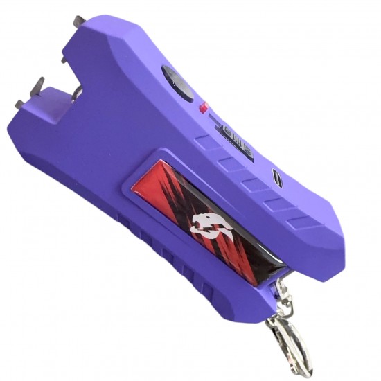 Cheetah  Max power Stun Gun Purple TYPE-C  Charging With Nylon Sheath Metal Lobster Clasp