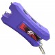 Cheetah  Max power Stun Gun Purple TYPE-C  Charging With Nylon Sheath Metal Lobster Clasp
