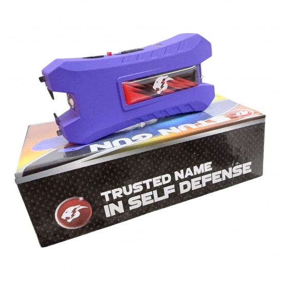 Cheetah  Max power Stun Gun Purple TYPE-C  Charging With Nylon Sheath Metal Lobster Clasp