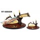 DEER FANTASY KNIFE RESIN ART BLADE WITH STAND (12/cs)
