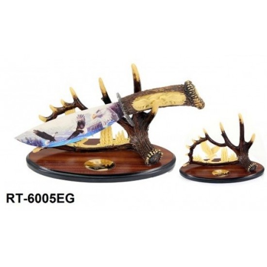 EAGLE FANTASY KNIFE RESIN ART BLADE WITH STAND (12/cs)