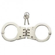Hinged Handcuffs Silver Taiwan  (72/12/16*8*14/45)