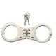 Hinged Handcuffs Silver Taiwan  (72/12/16*8*14/45)