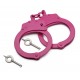 Double Locked Chain Pink Handcuffs Taiwan  (72/12/16*8*14/45)