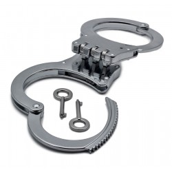 Hinged Handcuffs Silver Taiwan  (72/12/16*8*14/45) Hinged Handcuffs Silver Taiwan  (72/12/16*8*14/45)