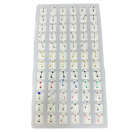 Body Jewelry Straight Barbell Multi Color 72 pcs (50/cs) 