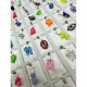 Silver Muti Design & Neon Colors Belly Rings 54 pcs/card (50/1/22*16*18/33)
