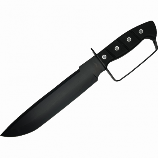 15" Bowie Black With Sheath (24)