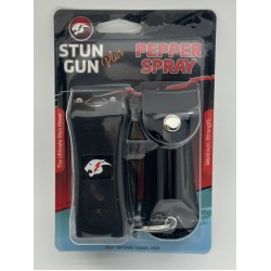 Cheetah Stun Gun (CH-10BK) & Pepper Spray (CH-31BK) COMBO Blister Pack (120/1/24*14*18/40)
