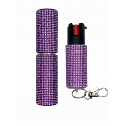 Purple Rhinestones Lipstick & Pepper Spray Combo (48/1/20*16*11/20) Purple Rhinestones Lipstick & Pepper Spray Combo (48/1/20*16*11/20)