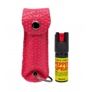 Pink Bling Cheetah 1/2 oz Keychain Pepper Spray (200/24X14X18/28, 100/24X14X9/14)