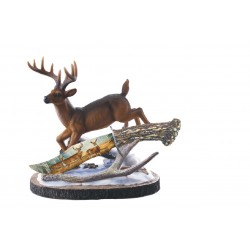 Deer Fantasy Knife Resin Art Blade With Stand (12/1/21*22*25/45)