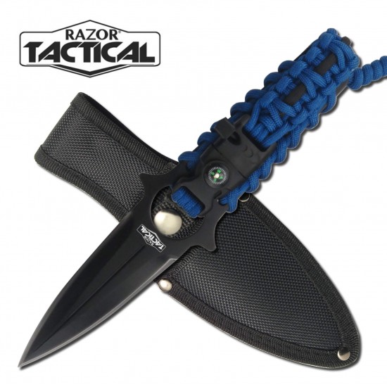 8.5" SURVIVAL KNIFE WITH PARACORD, COMPASS AND WHISTLE