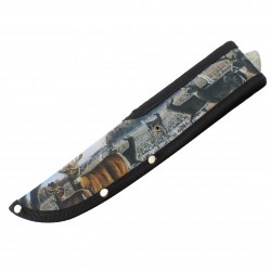 Deer Fantasy Hunting Knife with Sheath 10" overall. (60/6/29*12*11/40)