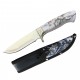 Wolf Fantasy Hunting Knife with Sheath 10" overall.(60/6/29*12*11/40)