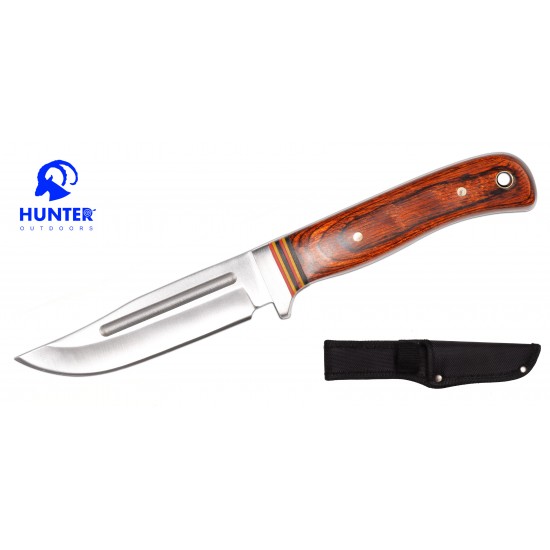 Hunting Knife 8" Overall Pakka Wood (60/1/11*10*21/31)